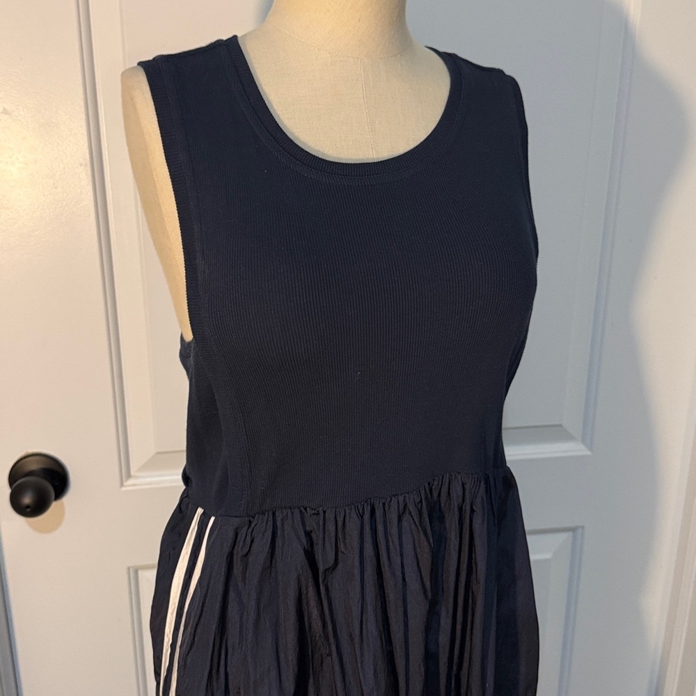 Daily Practice Bowline Midi Navy Sleeveless Dress Small Sold Out Anthropologie - Picture 5 of 13